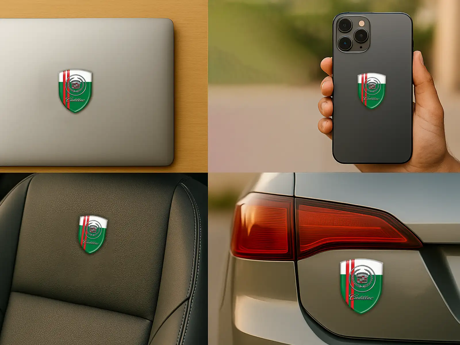 Cadillac Emblema En Relieve Máximo Duradero Estilo Pro Rendimiento
